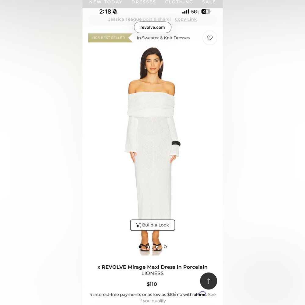 Lioness Off-Shoulder White Dress